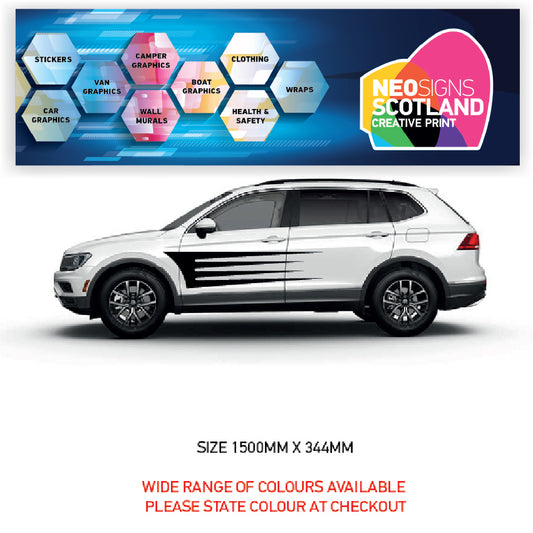 CSG09 Car Side Graphics X 2  Universal Will Fit Any Car or Van