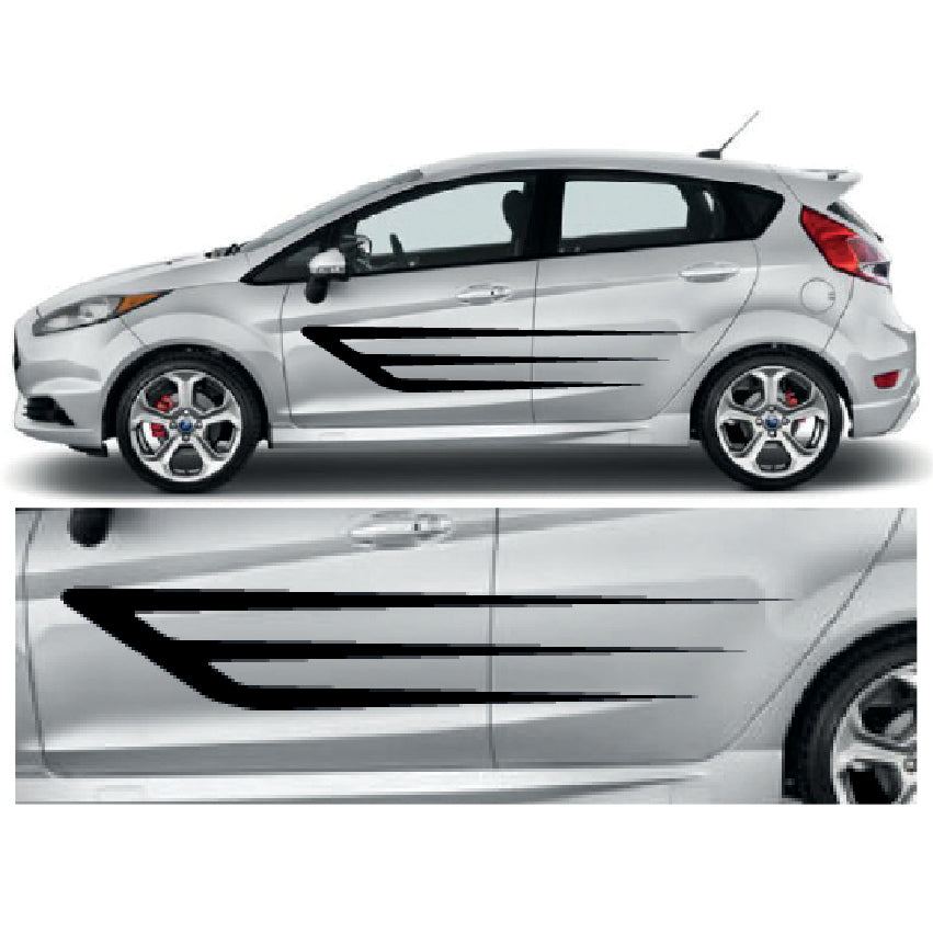 CSG11 Car Side Graphics 2 x 1500mm x 252mm Universal Will Fit Any Car or Van