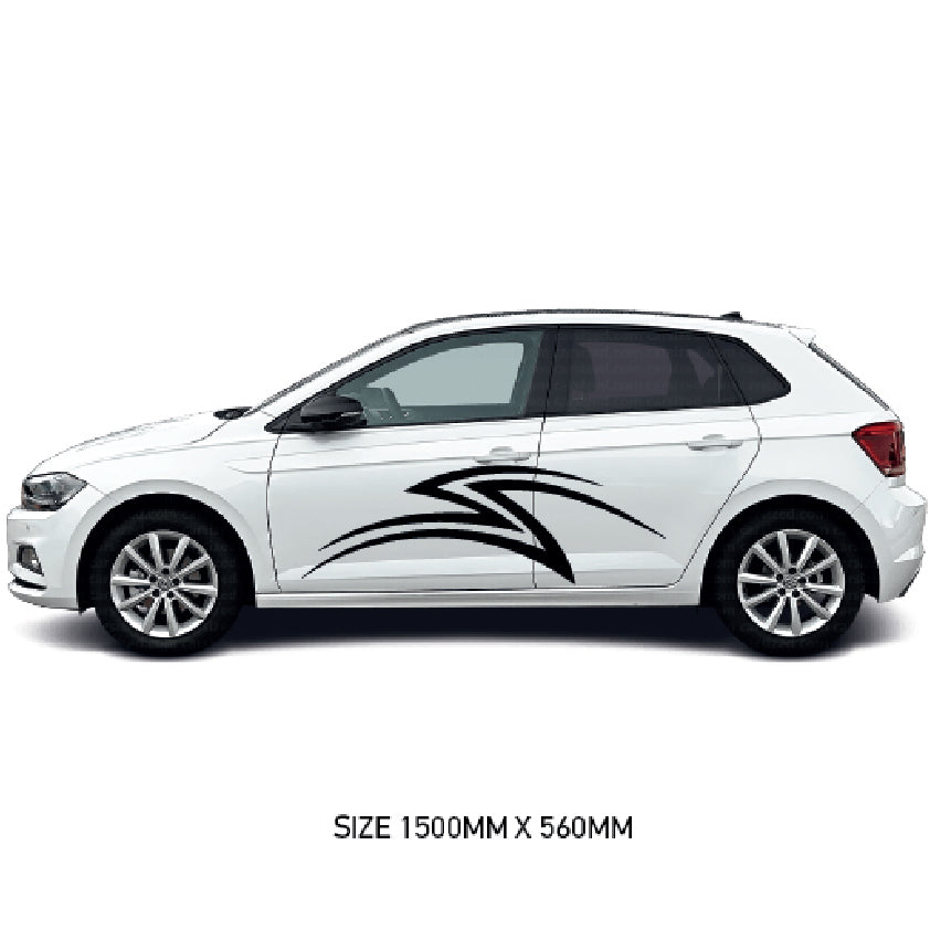 CSG01-50 Car Side Graphics X 2  Universal Will Fit Any Car or Van