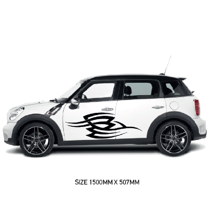 CSG14 Car Side Graphics X 2  Universal Will Fit Any Car or Van