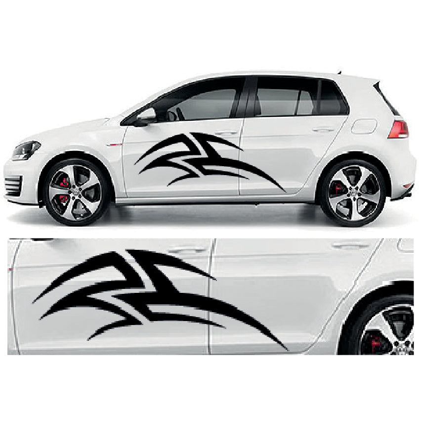 CSG16 Car Side Graphics 2 x 1500mm x 560mm Universal Will Fit Any Car or Van