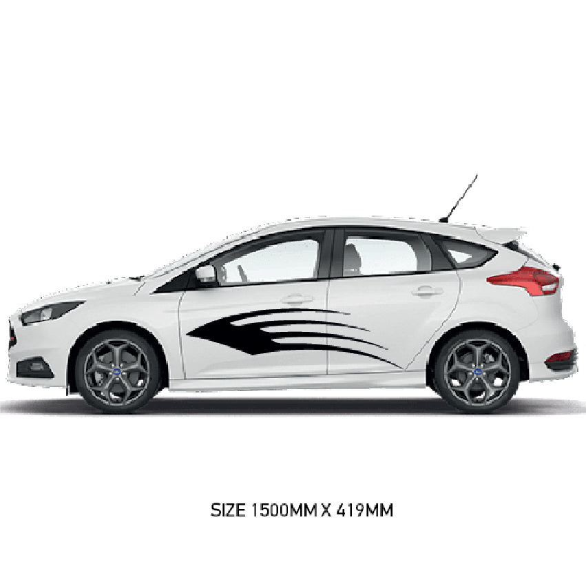 CSG01-50 Car Side Graphics X 2  Universal Will Fit Any Car or Van