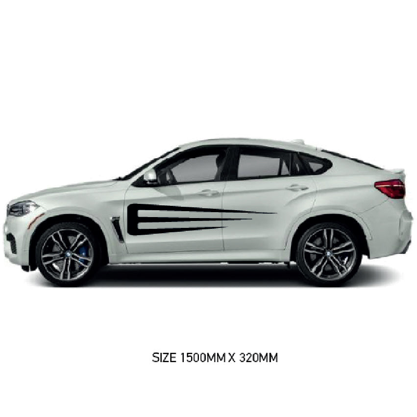 CSG01-50 Car Side Graphics X 2  Universal Will Fit Any Car or Van