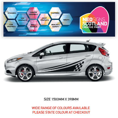 CSG21 Car Side Graphics X 2  Universal Will Fit Any Car or Van