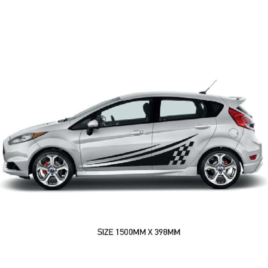 CSG21 Car Side Graphics X 2  Universal Will Fit Any Car or Van