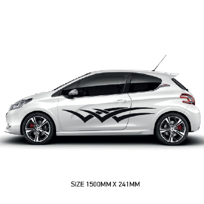 CSG22 Car Side Graphics X 2  Universal Will Fit Any Car or Van