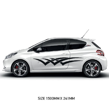 CSG22 Car Side Graphics X 2  Universal Will Fit Any Car or Van