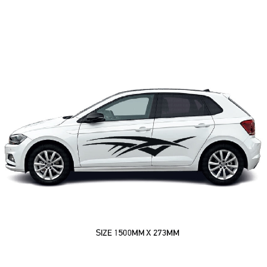 CSG01-50 Car Side Graphics X 2  Universal Will Fit Any Car or Van