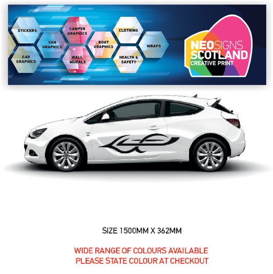 CSG25 Car Side Graphics X 2  Universal Will Fit Any Car or Van