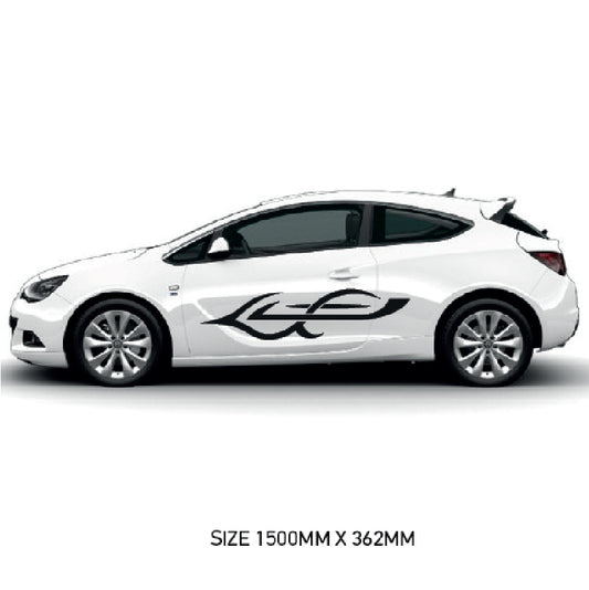 CSG25 Car Side Graphics X 2  Universal Will Fit Any Car or Van