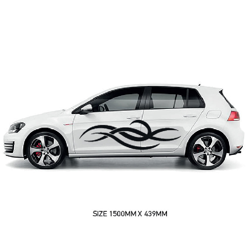 CSG01-50 Car Side Graphics X 2  Universal Will Fit Any Car or Van