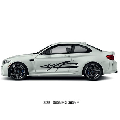 CSG28 Car Side Graphics X 2  Universal Will Fit Any Car or Van