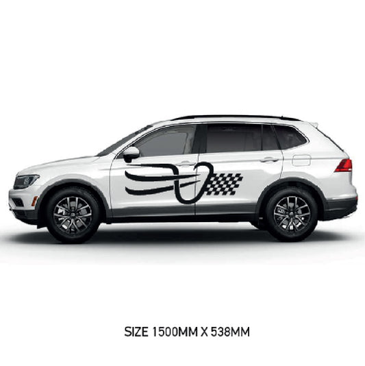 CSG29 Car Side Graphics X 2  Universal Will Fit Any Car or Van