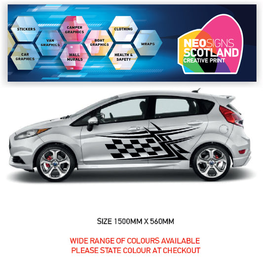 CSG31 Car Side Graphics X 2  Universal Will Fit Any Car or Van