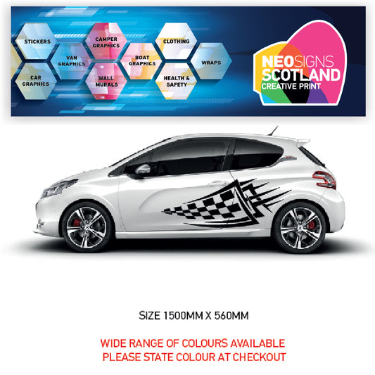 CSG32 Car Side Graphics X 2  Universal Will Fit Any Car or Van