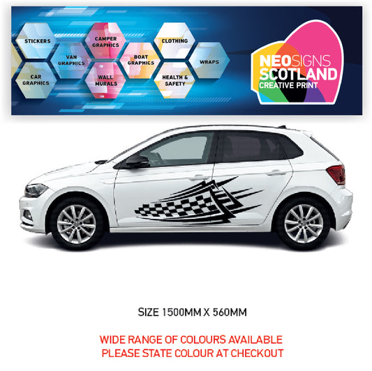 CSG33 Car Side Graphics X 2  Universal Will Fit Any Car or Van