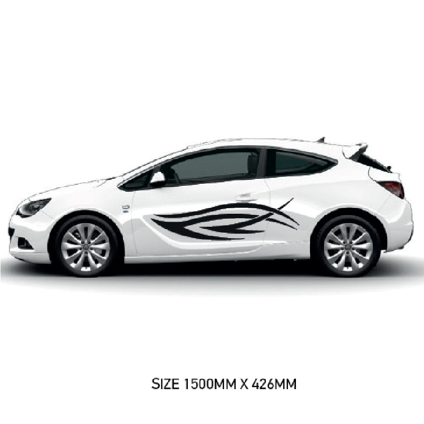 CSG01-50 Car Side Graphics X 2  Universal Will Fit Any Car or Van