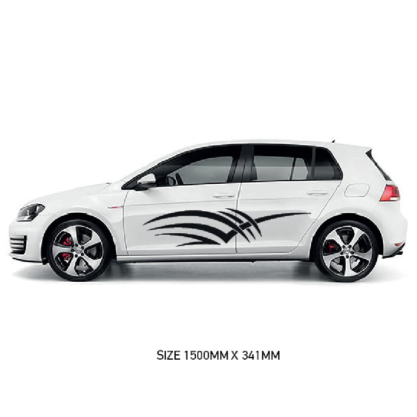 CSG01-50 Car Side Graphics X 2  Universal Will Fit Any Car or Van