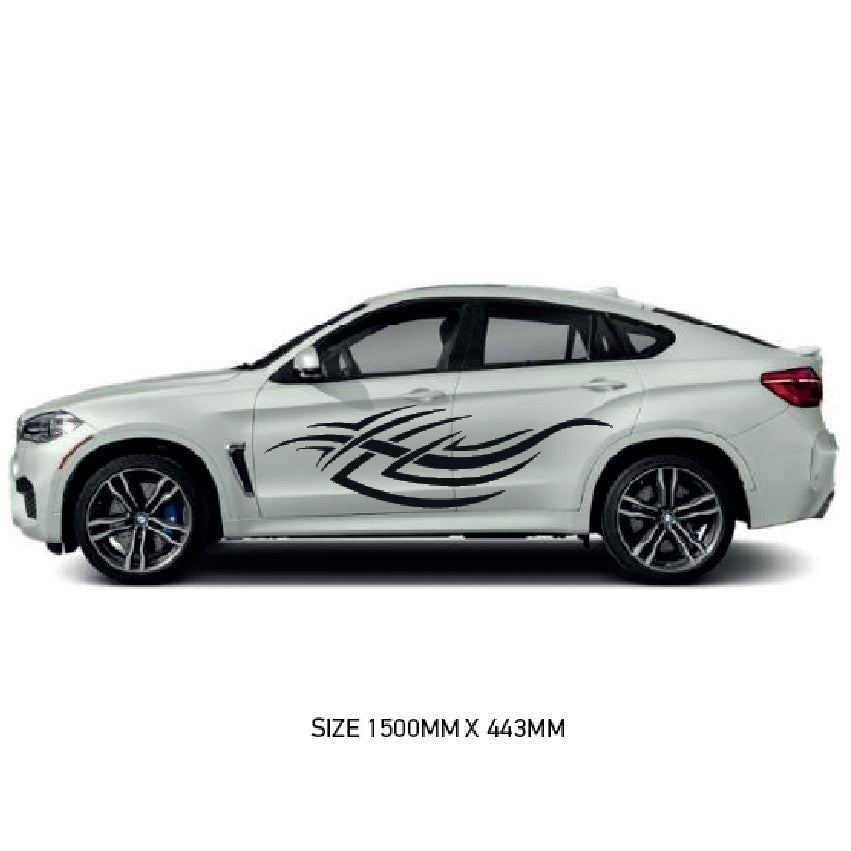 CSG01-50 Car Side Graphics X 2  Universal Will Fit Any Car or Van