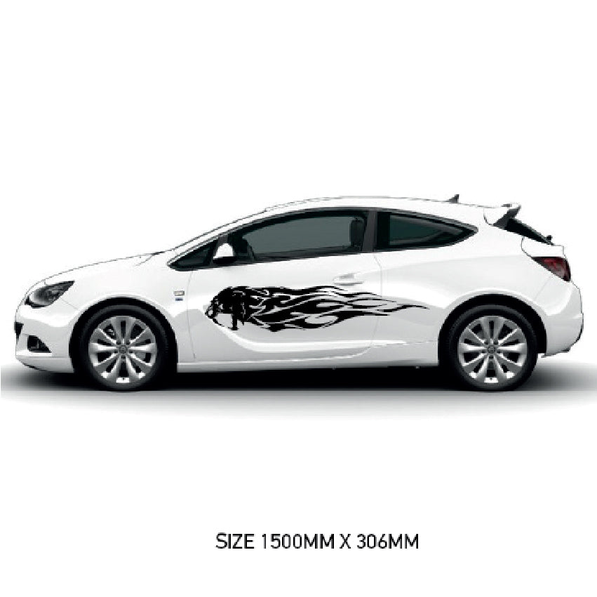 CSG45 Car Side Graphics X 2  Universal Will Fit Any Car or Van