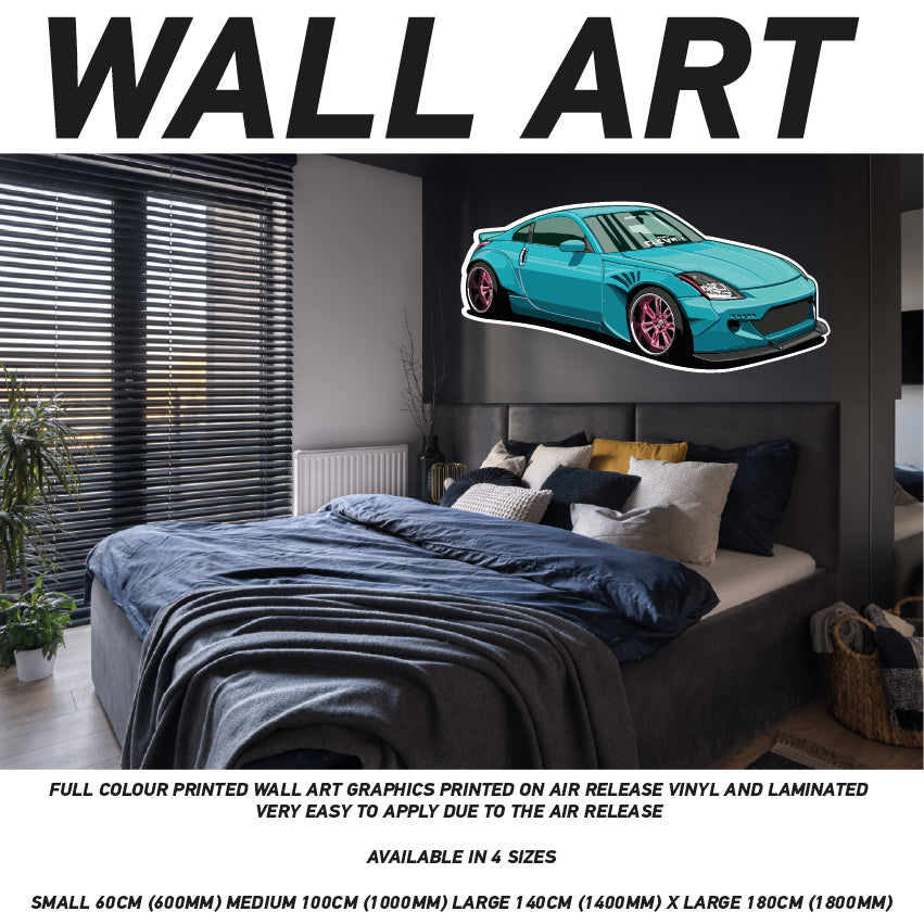 CIW01-62 3D Supercar Mural Sticker Poster Various Designs Available