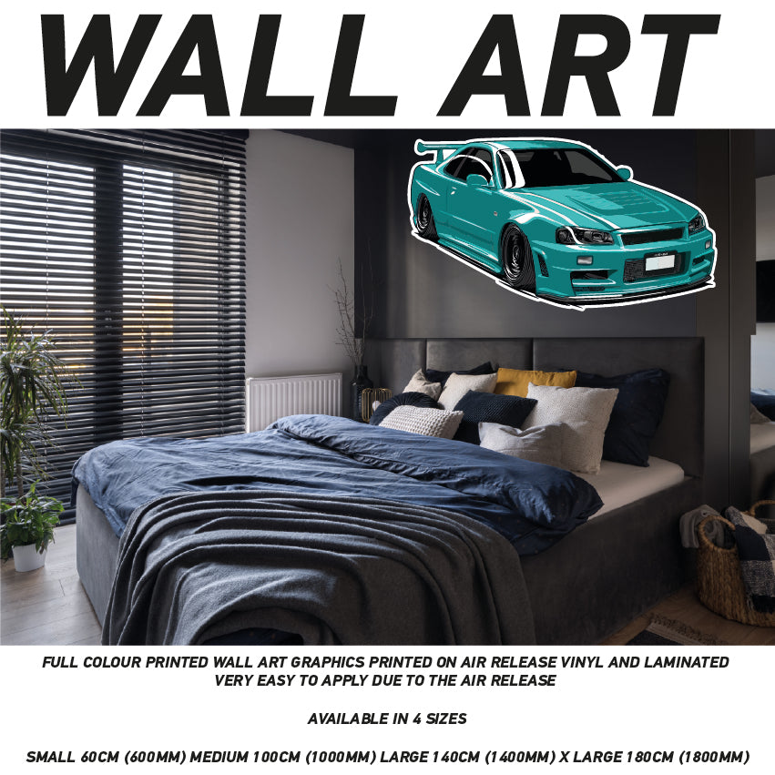 CIW01-62 3D Supercar Mural Sticker Poster Various Designs Available