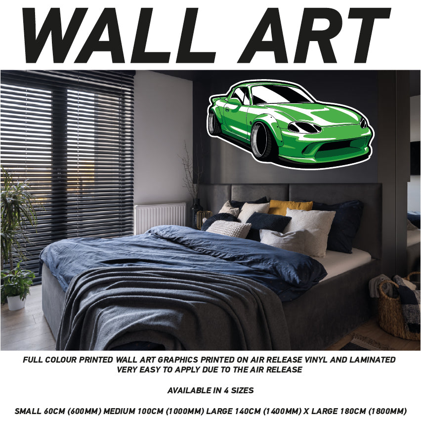 CIW01-62 3D Supercar Mural Sticker Poster Various Designs Available