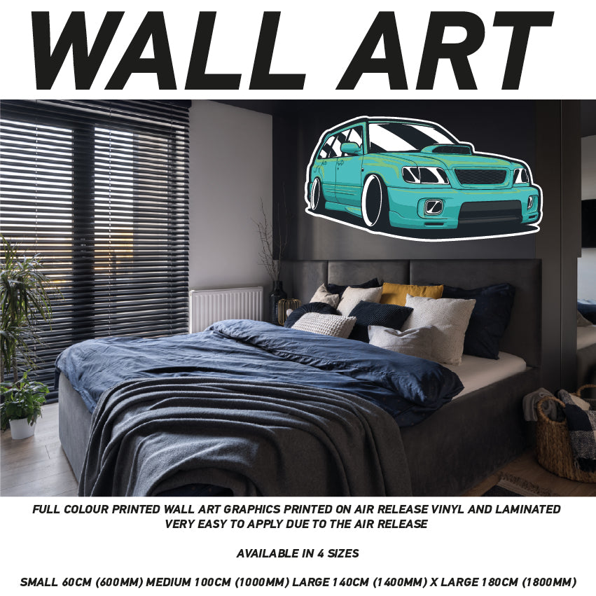 CIW01-62 3D Supercar Mural Sticker Poster Various Designs Available