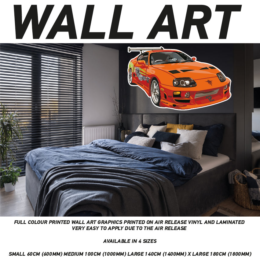 CIW01-62 3D Supercar Mural Sticker Poster Various Designs Available