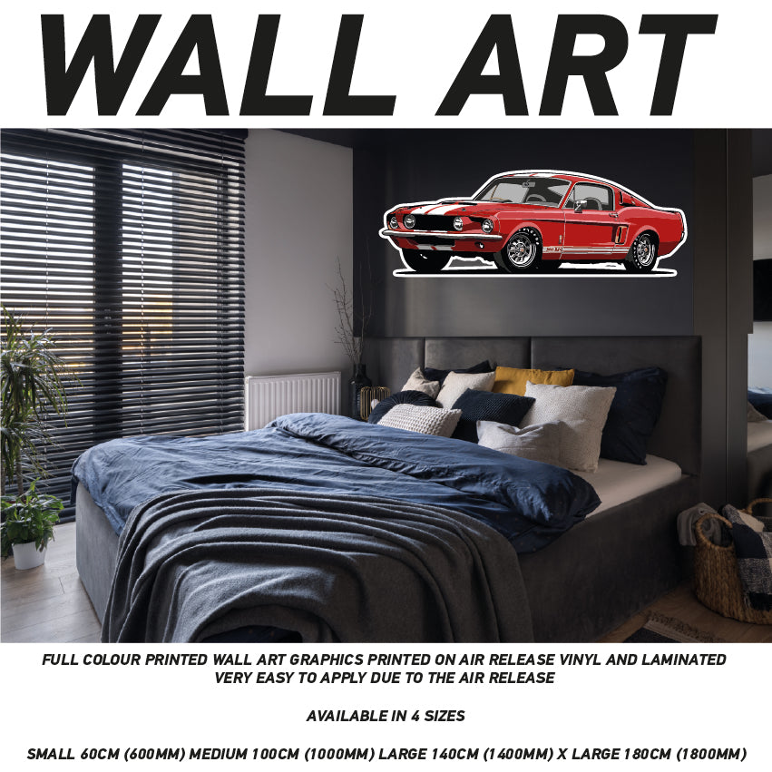 CIW01-62 3D Supercar Mural Sticker Poster Various Designs Available