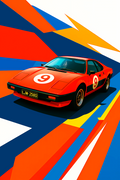 CP08 Car Racing Poster Printed | Premium Waterproof & Tear Resistant Full Colour Posters