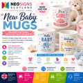 CPM06 Personalised Baby Mug Custom Name Cup New Baby Gift Present