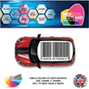 CRG03 Barcode Made in France roof graphic Universal for any car