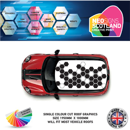 CRG04 Hexagon roof graphic Universal for any car