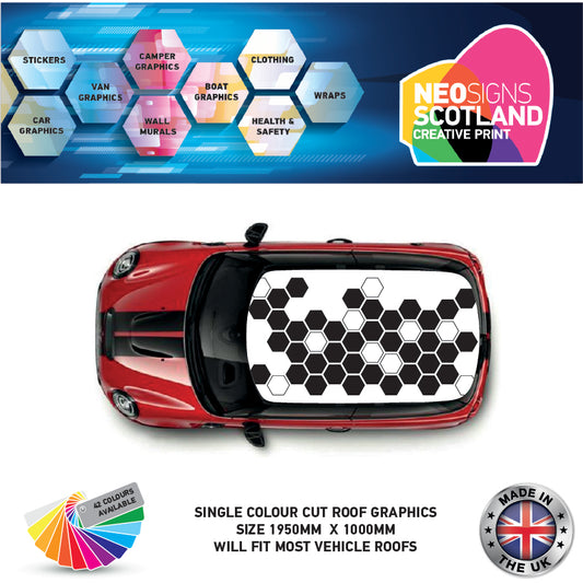 CRG04 Hexagon roof graphic Universal for any car