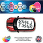 CRG07 Outline and Solid Hexs roof graphic Universal for any car