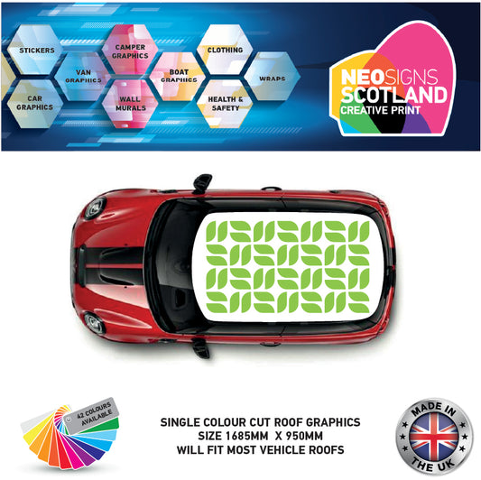 CRG08 Leafs roof graphic Universal for any car
