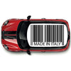 CRG02 Barcode Made in Italy roof graphic Universal for any car