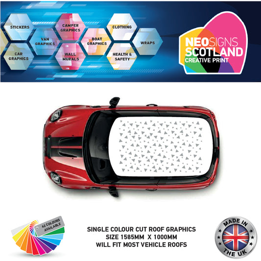 CRG20 Small Triangles roof graphic Universal for any car