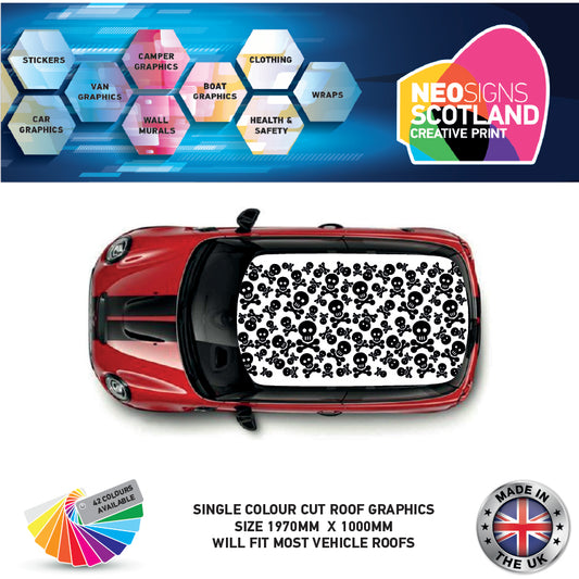 CRG22 Skulls roof graphic Universal for any car