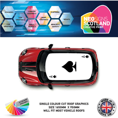 CRG25 Ace of Spades roof graphic Universal for any car