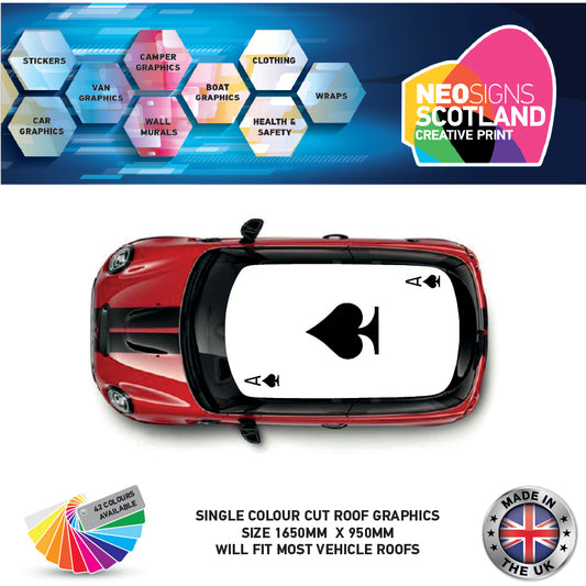 CRG25 Ace of Spades roof graphic Universal for any car