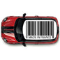 CRG03 Barcode Made in France roof graphic Universal for any car