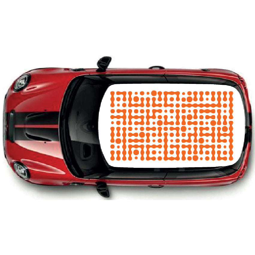 CRG09 Line Pattern roof graphic Universal for any car