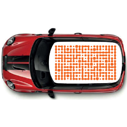 CRG09 Line Pattern roof graphic Universal for any car
