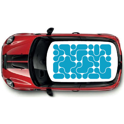 CRG10 Geometric Pattern roof graphic Universal for any car