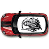 CRG19 Grim Reaper Skeleton roof graphic Universal for any car