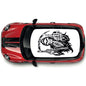 CRG19 Grim Reaper Skeleton roof graphic Universal for any car