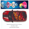 CRW01 Colourful stripey Printed Roof wrap for Mini or any car universal