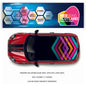 CRW17 Colourful Printed Roof wrap for Mini or any car universal